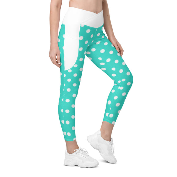 Crossover leggings with pockets