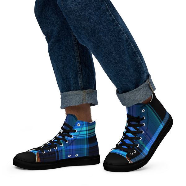 Men’s high top canvas shoes