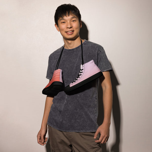 Men’s high top canvas shoes