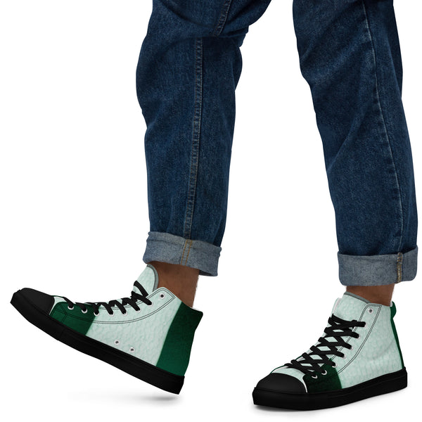 Men’s high top canvas shoes