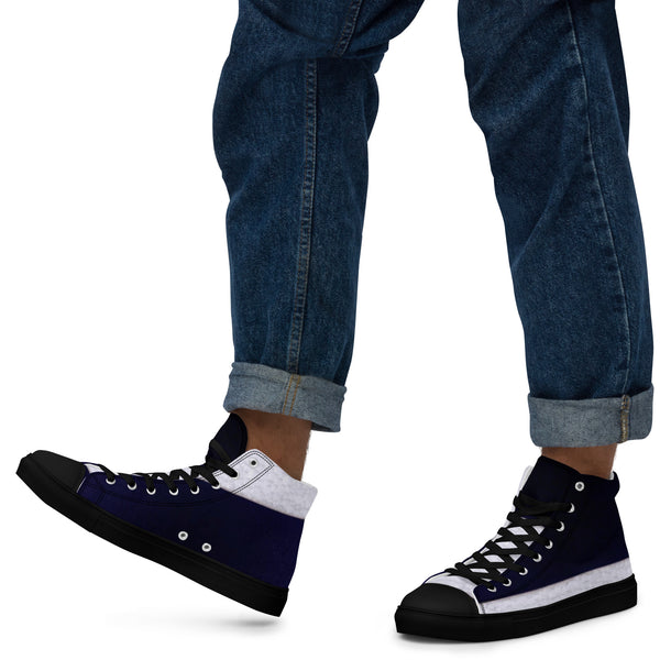 Men’s high top canvas shoes