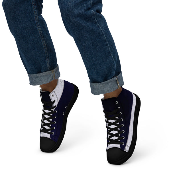 Men’s high top canvas shoes