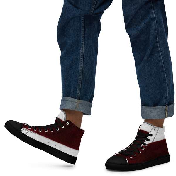 Men’s high top canvas shoes