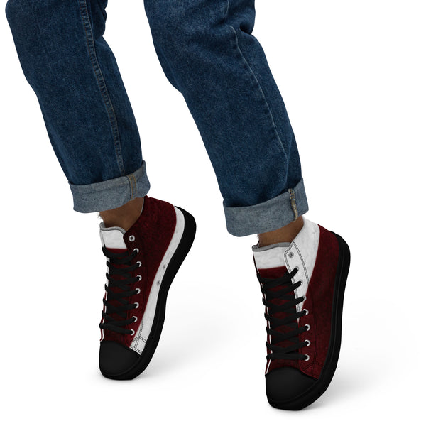 Men’s high top canvas shoes