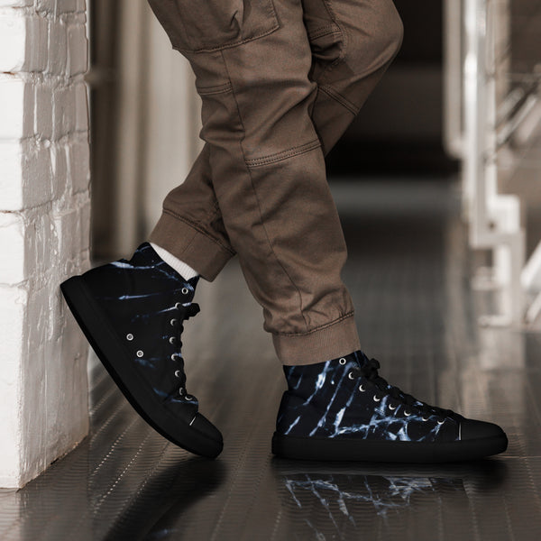 Men’s high top canvas shoes