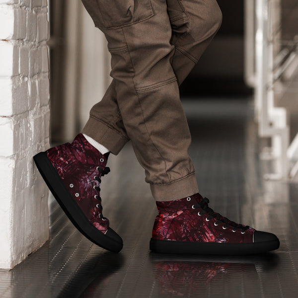 Men’s high top canvas shoes