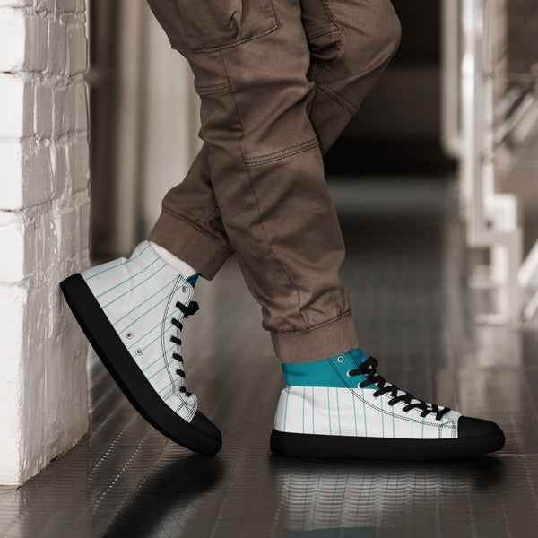 Men’s high top canvas shoes
