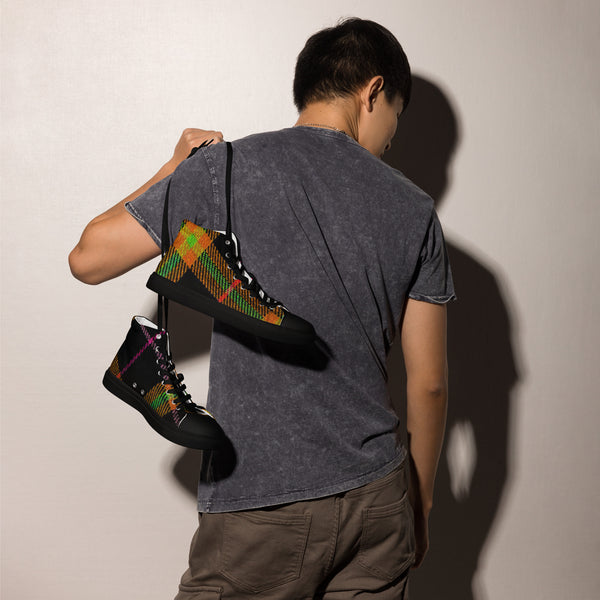 Men’s high top canvas shoes