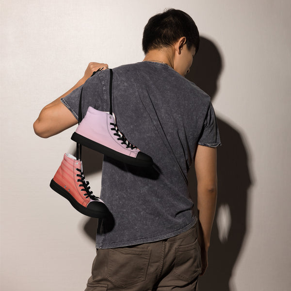 Men’s high top canvas shoes