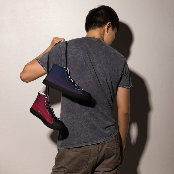 Men’s high top canvas shoes