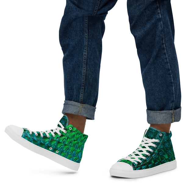 Men’s high top canvas shoes