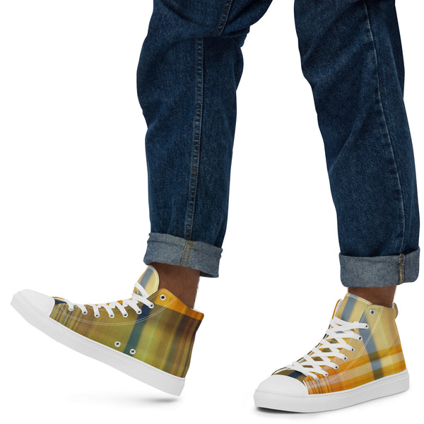 Men’s high top canvas shoes