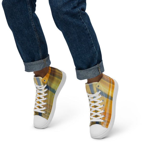 Men’s high top canvas shoes