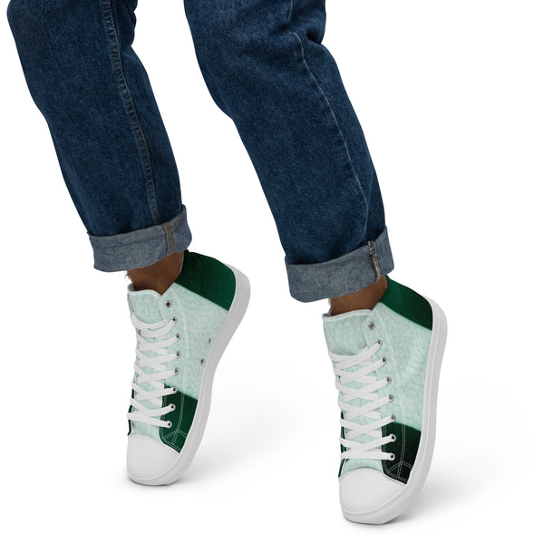 Men’s high top canvas shoes