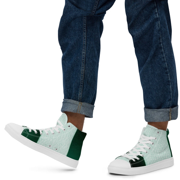 Men’s high top canvas shoes
