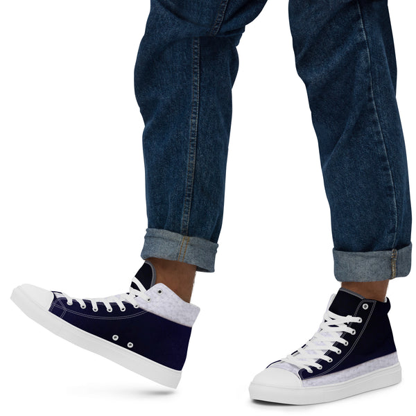 Men’s high top canvas shoes