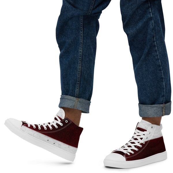 Men’s high top canvas shoes