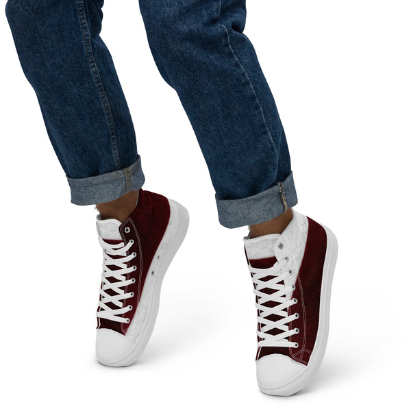 Men’s high top canvas shoes