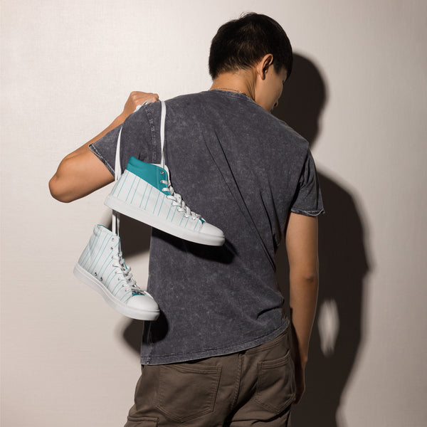 Men’s high top canvas shoes