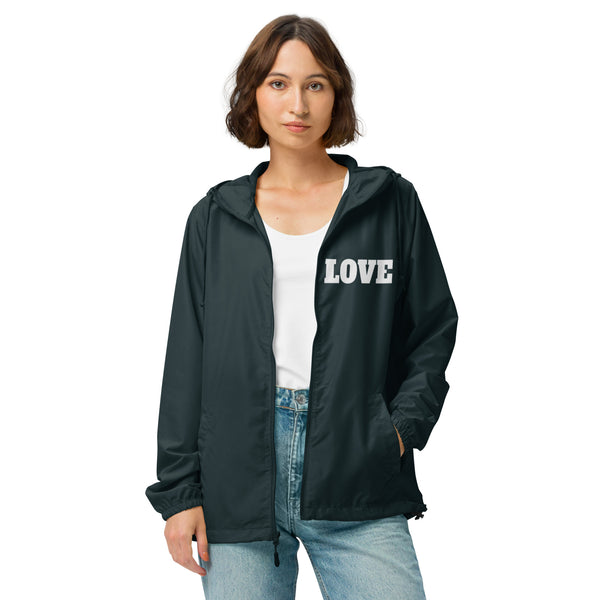 Unisex lightweight zip up windbreaker