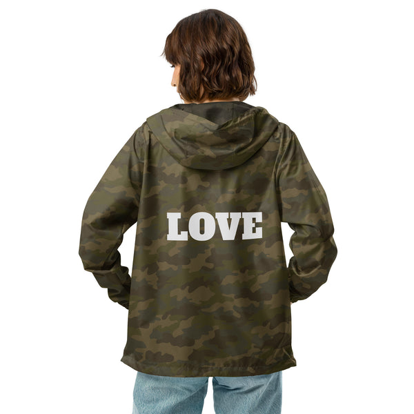 Unisex lightweight zip up windbreaker