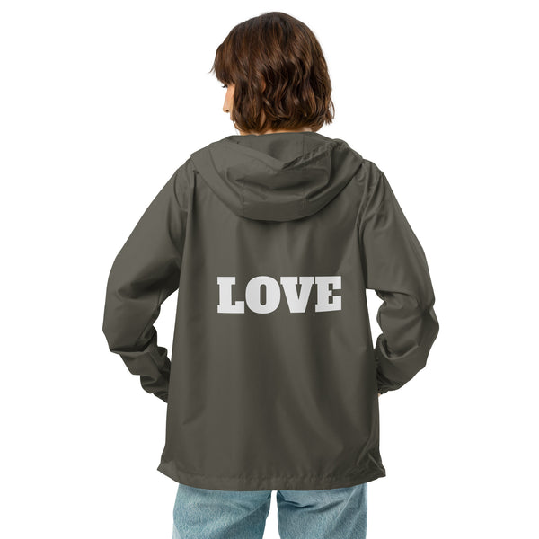 Unisex lightweight zip up windbreaker