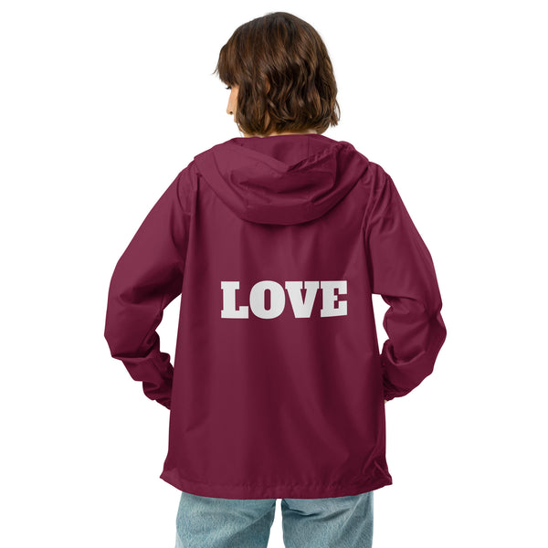 Unisex lightweight zip up windbreaker