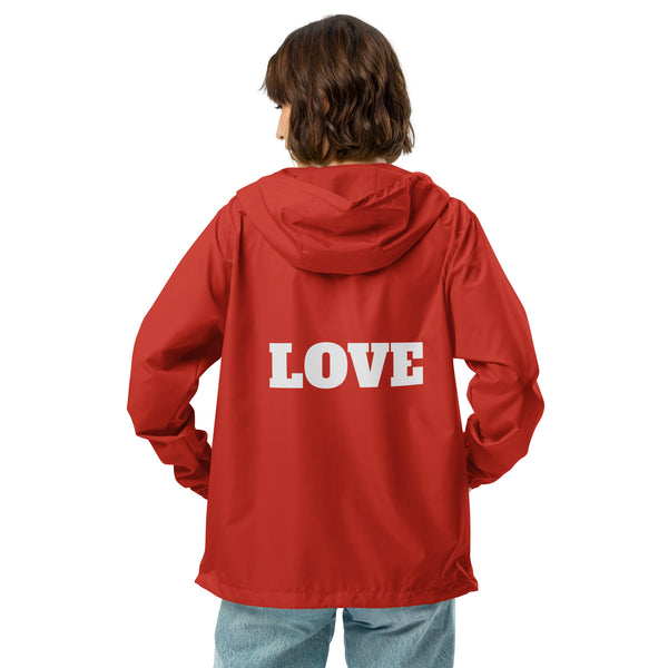 Unisex lightweight zip up windbreaker