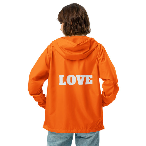 Unisex lightweight zip up windbreaker