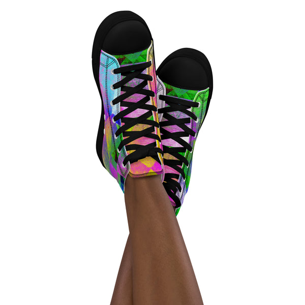Women’s high top canvas shoes