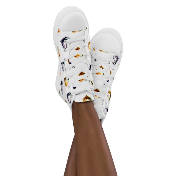 Women’s high top canvas shoes