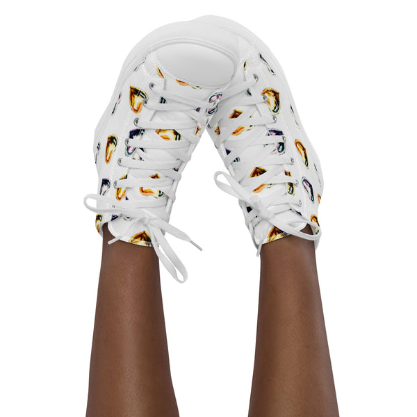 Women’s high top canvas shoes