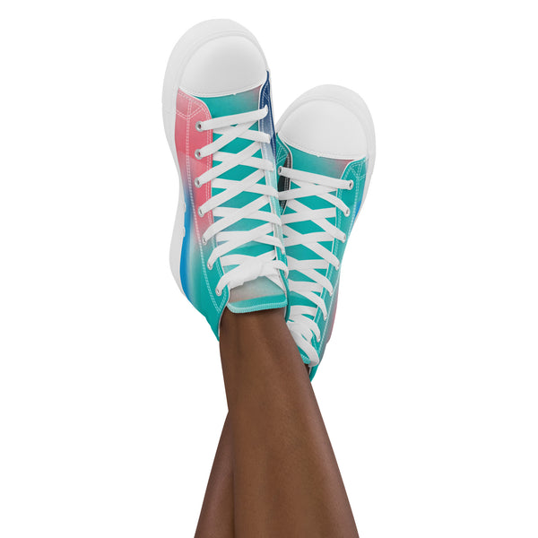 Women’s high top canvas shoes