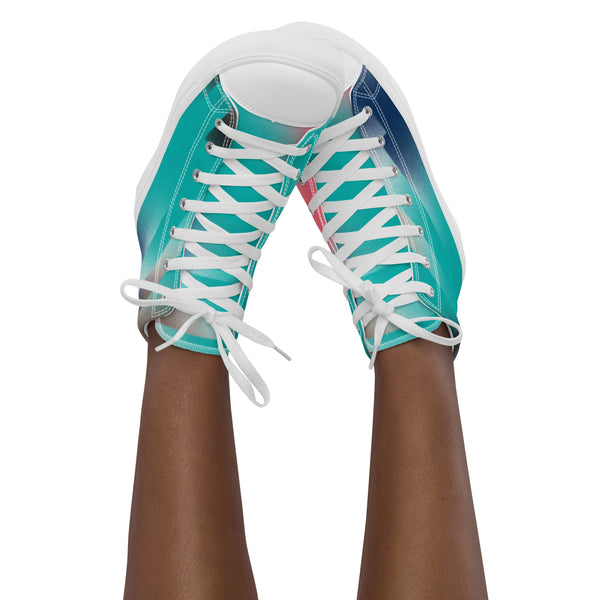 Women’s high top canvas shoes