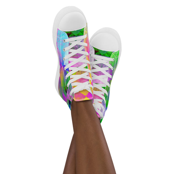 Women’s high top canvas shoes