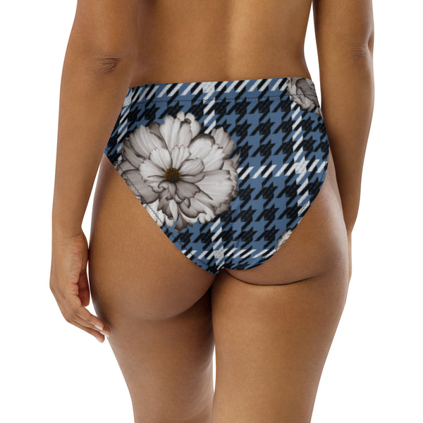 Recycled high-waisted bikini bottom