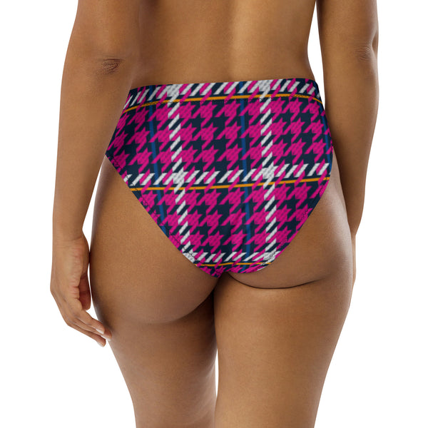 Recycled high-waisted bikini bottom