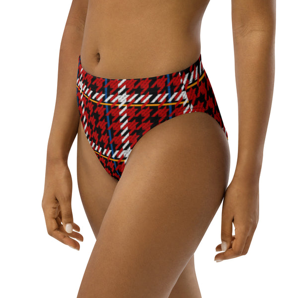Recycled high-waisted bikini bottom