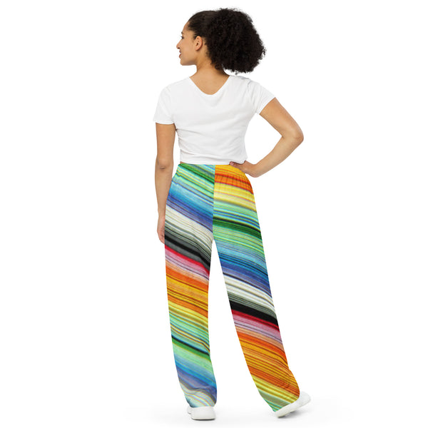 All-over print unisex wide-leg pants