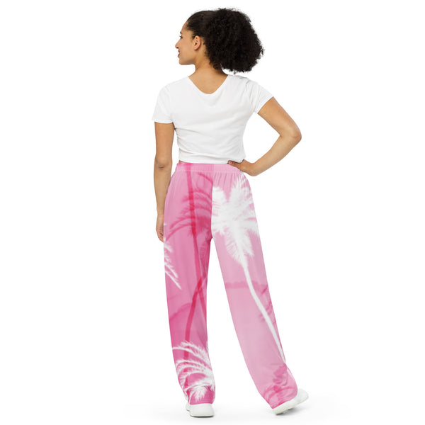 All-over print unisex wide-leg pants