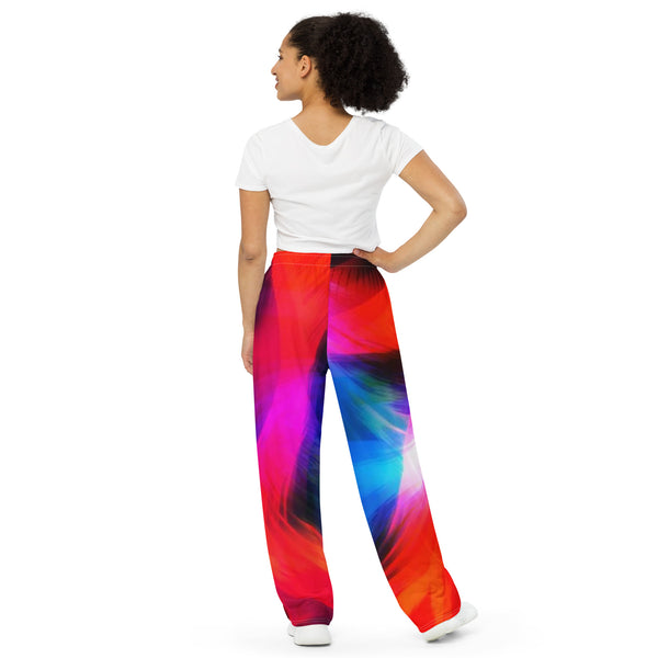 All-over print unisex wide-leg pants
