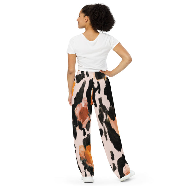 All-over print unisex wide-leg pants