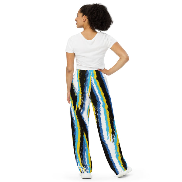 All-over print unisex wide-leg pants