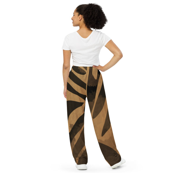 All-over print unisex wide-leg pants