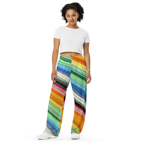 All-over print unisex wide-leg pants