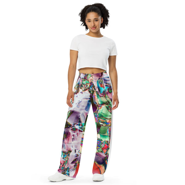 All-over print unisex wide-leg pants