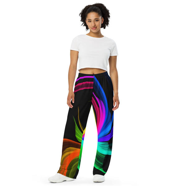 All-over print unisex wide-leg pants