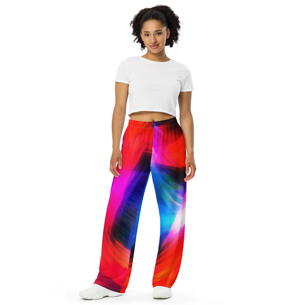 All-over print unisex wide-leg pants