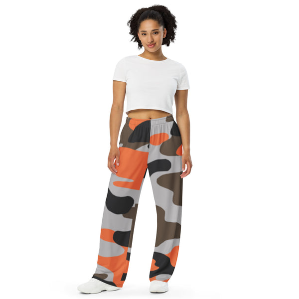 All-over print unisex wide-leg pants