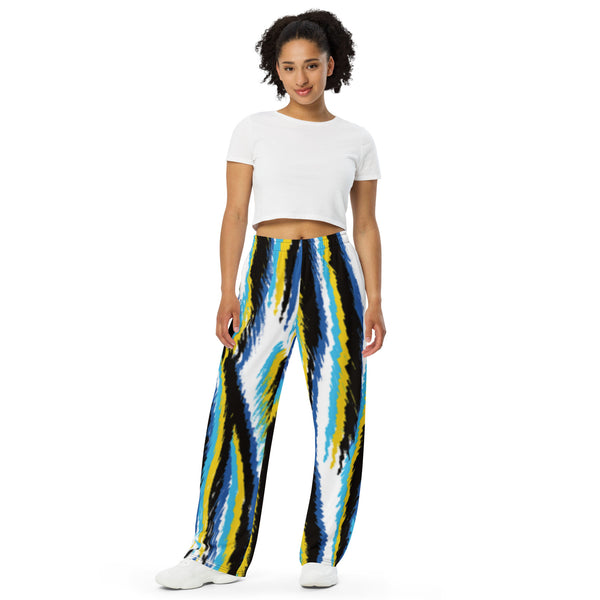 All-over print unisex wide-leg pants